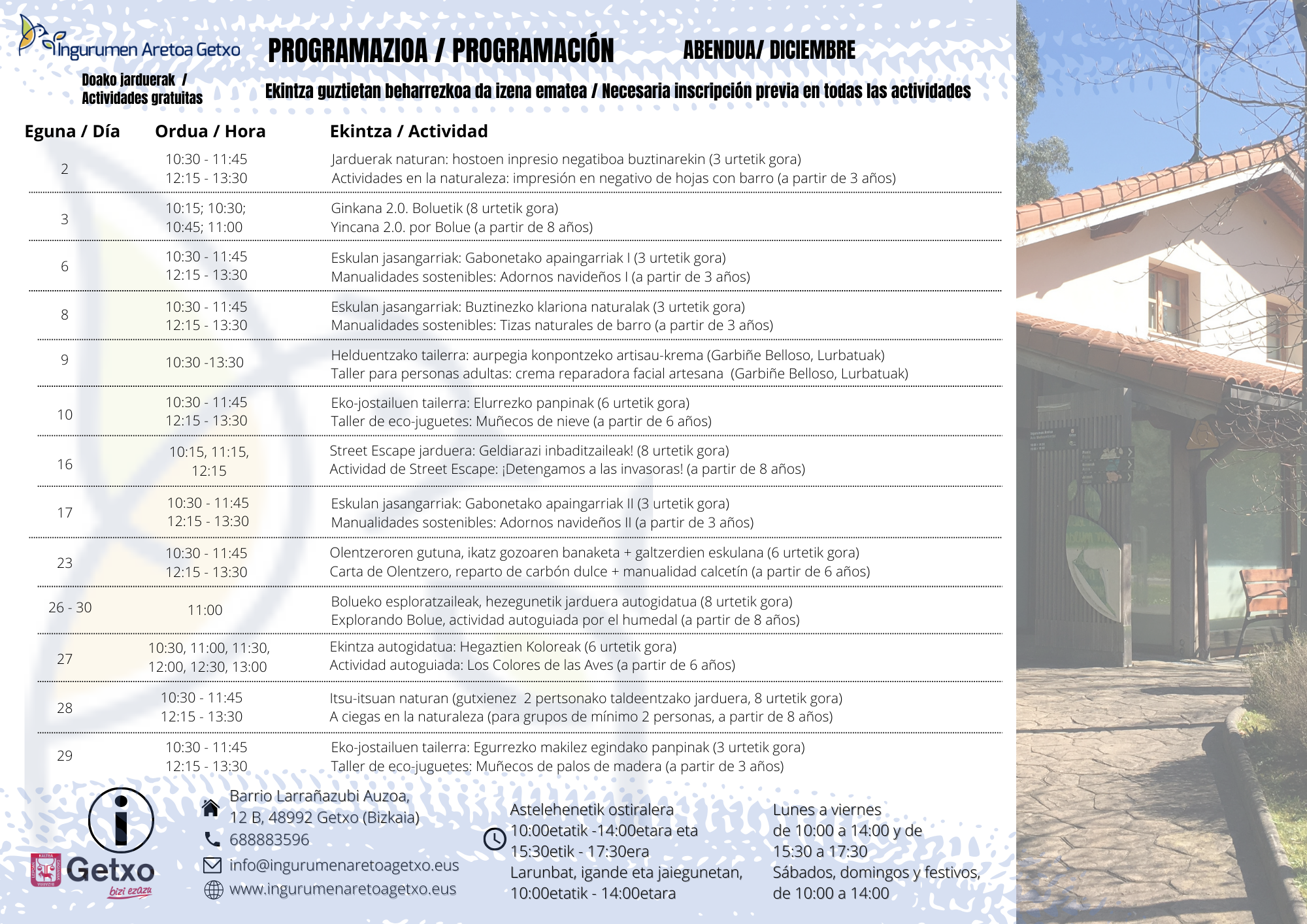 ACTIVIDADES DE DICIEMBRE
