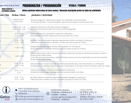 Ya tenemos lista la programación de febrero