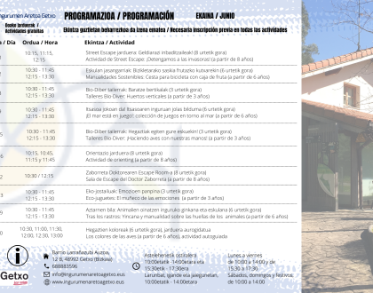 ¡Ya podéis apuntaros en las actividades de junio!