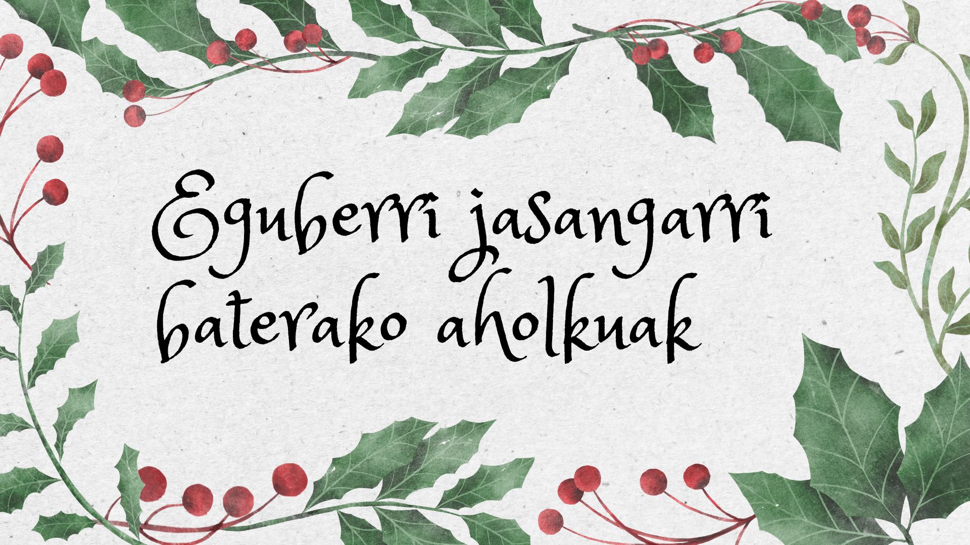 EGUBERRI IRAUNKORRAK