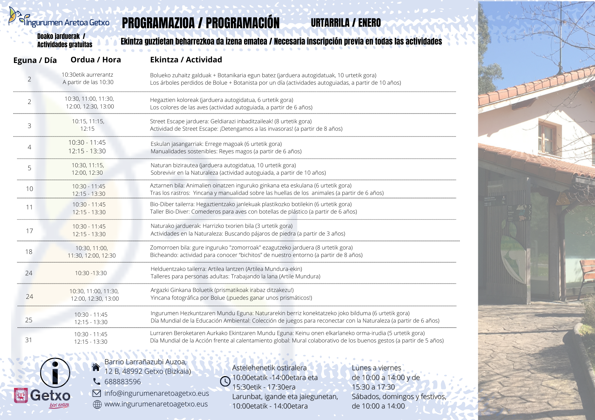 ¡Ya tenemos programación de enero!