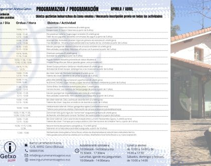 ¡Ya tenemos lista la programación de abril!