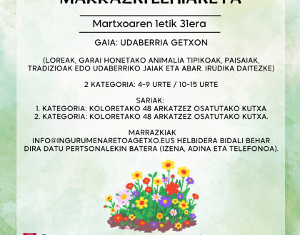 Gaur amaituko da "Udaberriaren koloreak" martxoko lehiaketa